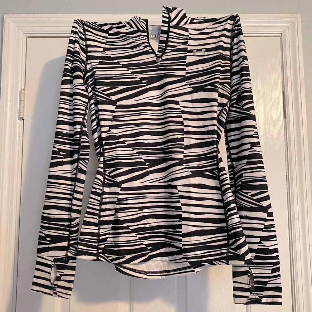 Under Armour- Coldgear 1/4 Zip black/white “zebra”